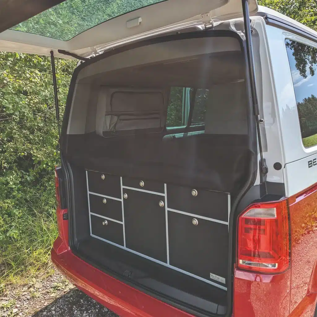Heck Moskitonetz mit Magneten fuer VW Bus