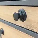 Push lock black open