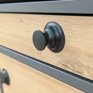 Druckschloss schwarz offen