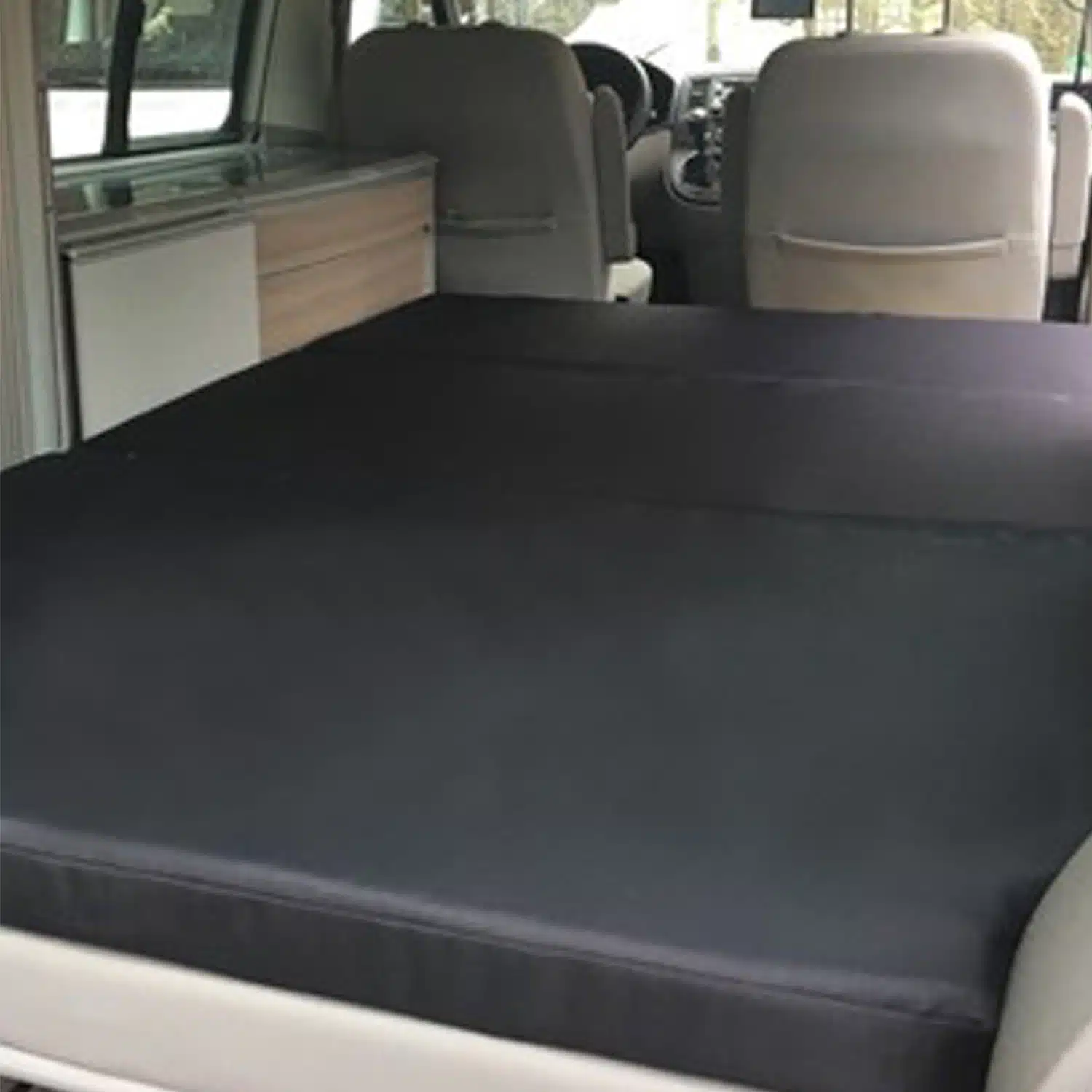 VanEssa sleeping pad for VW T5 T6 California over two-seater bench seat sideways