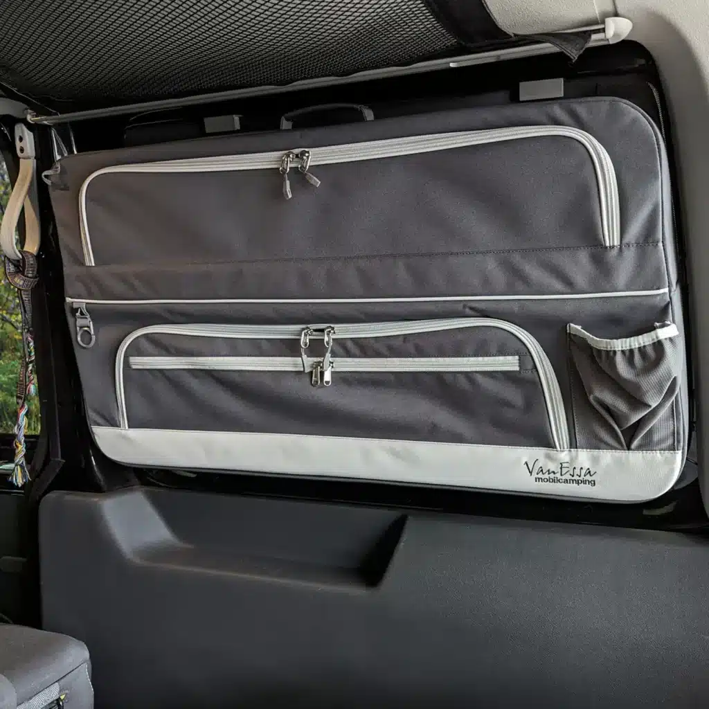 VanEssa pannier bag VW anthracite in VW bus without cladding