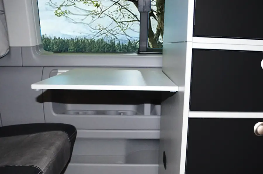 Einhaengetisch Original Tischschiene Volkswagen T5 T6 an Modulturm