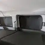 Black Edition VW Caddy Ford Tourneo Connect rear window sliding door inside black