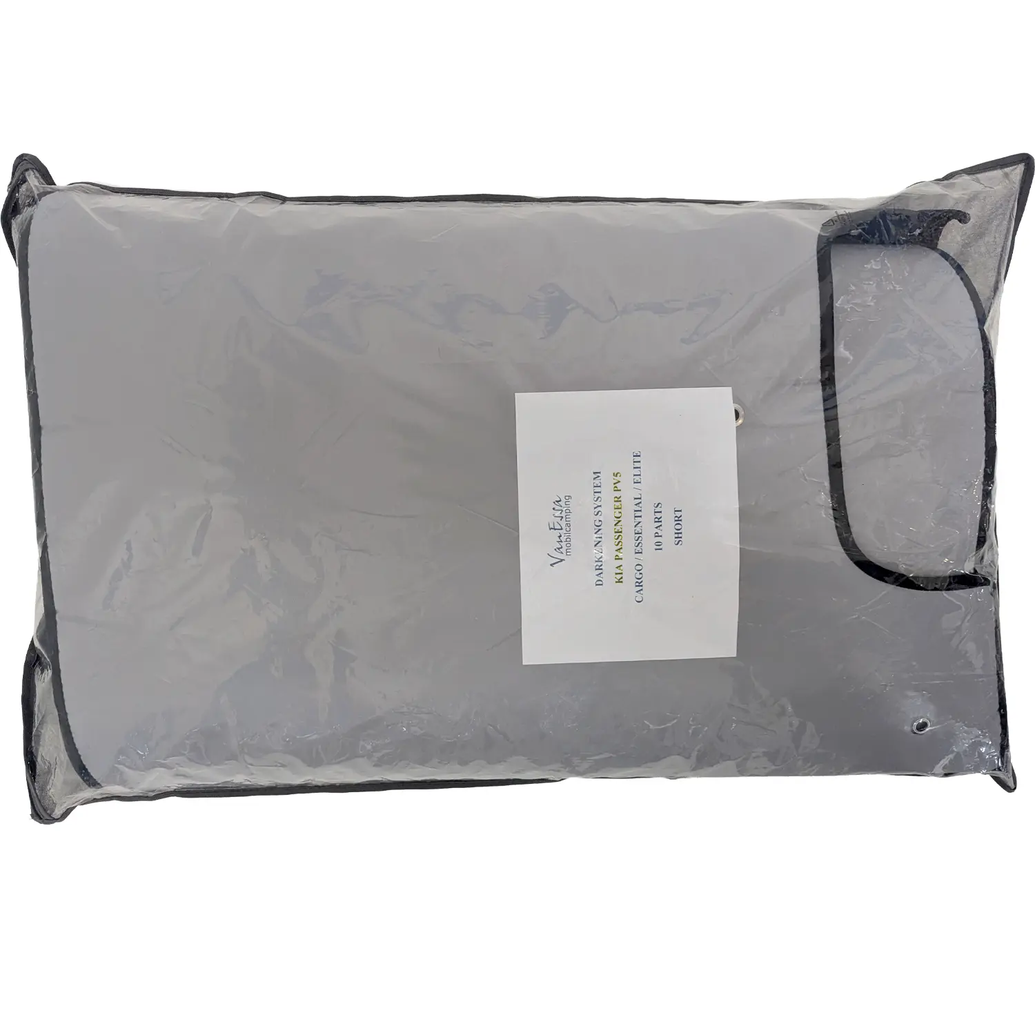 Verdunklung Thermomatten Black Kia PV5 Packsack von vorne