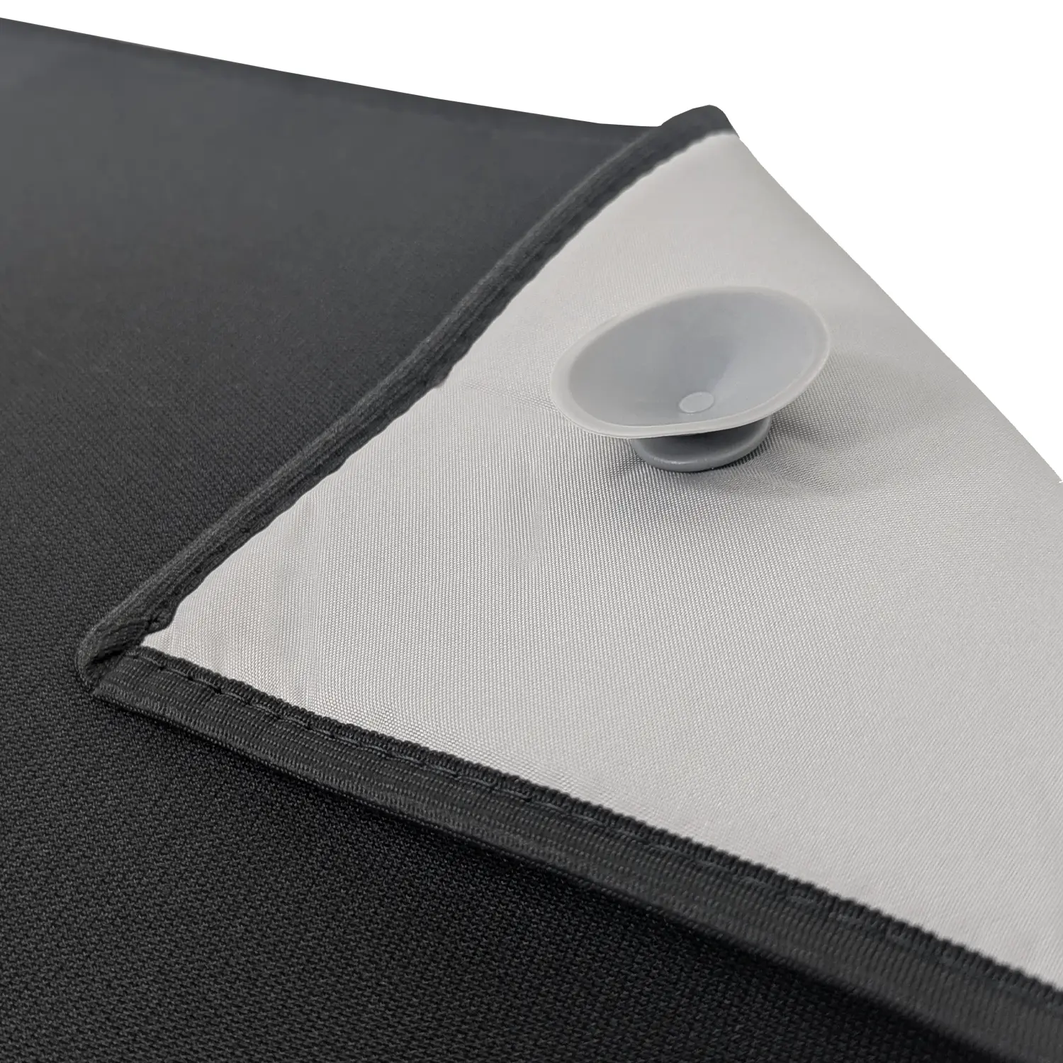 Verdunklung Thermomatten Black Saugnapf Detail hell seitlich