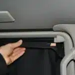 Textil Verdunklung Vorhaenge VW T5 T6 Befestigung Stange an Rollohaltern