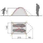 Vaude Campo Compact Zelt Aufbaumasse