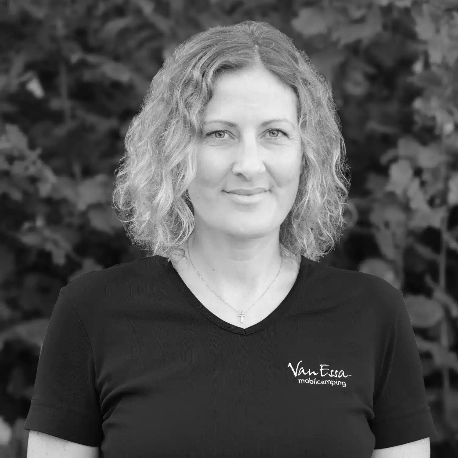 Sabine Portrait schwarz weiß