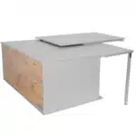 Sleeping system to rear kitchen without sleeping area on the right with removal of sleeping area on the left