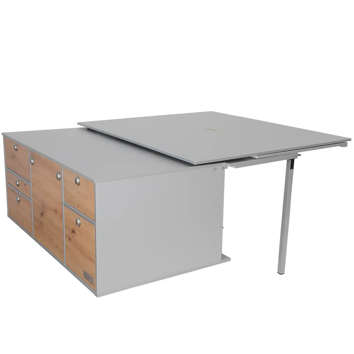 Schlafsystem zur Heckkueche ohne Matratze mit Liegeflaeche im Abbau