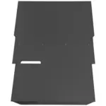 Schlafsystem zur Heckkueche Kia PV5 Schlafboard mit Heckkueche aufgebaut von oben