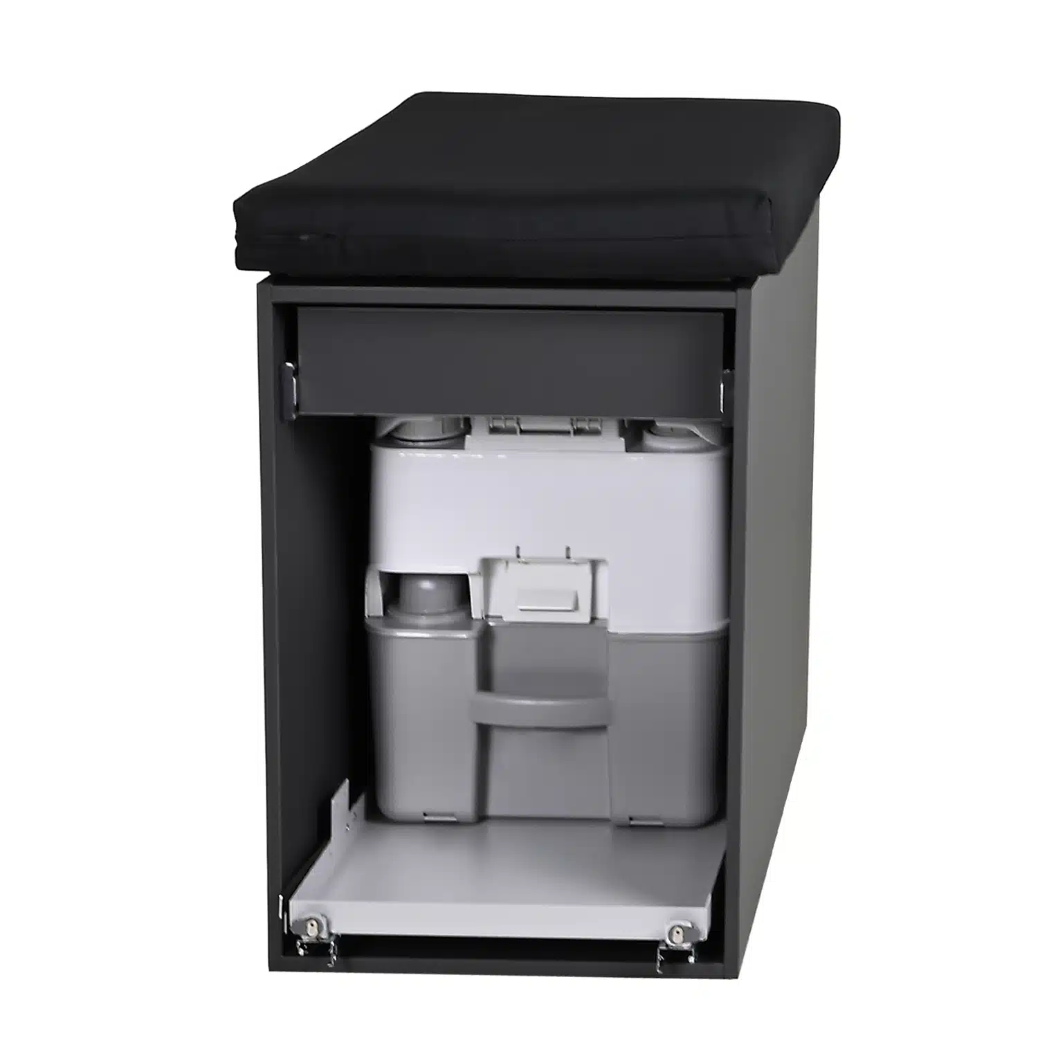 Modulturm Korpus-Graphit Detail WC Dometic Auszug Rückseite