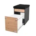 Modulturm Korpus-Graphit Detail WC Trelino Auszug