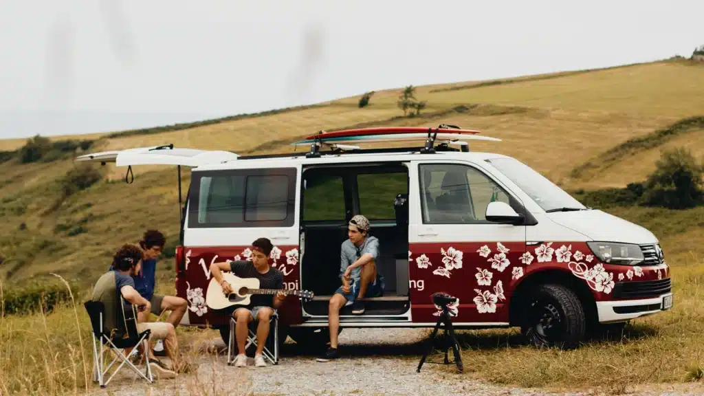 Spanien-Roadtrip mit VW-Bulli T6 Multivan 2016 in Andalusien mit Heckküche Schlafsystem und Innenraummodul