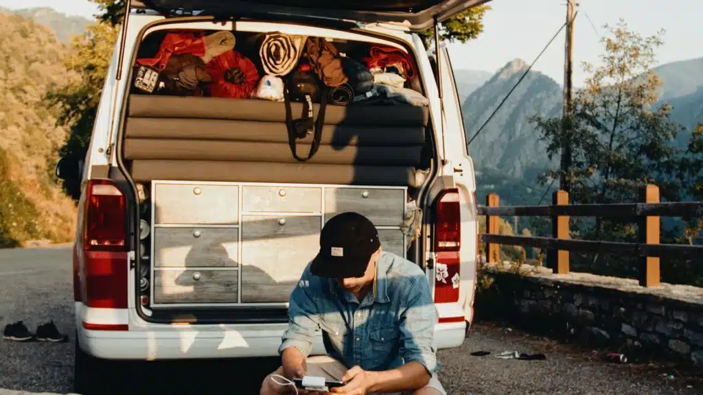 Spanien-Roadtrip mit VW-Bulli T6 Multivan 2016 in Andalusien mit Heckküche Schlafsystem und Innenraummodul