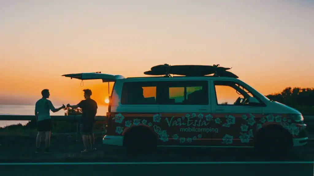 Spanien-Roadtrip mit VW-Bulli T6 Multivan 2016 in Andalusien mit Heckküche Schlafsystem und Innenraummodul