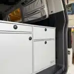 Druckschloss schwarz geschlossen in VanEssa Heckkueche Silber Silber