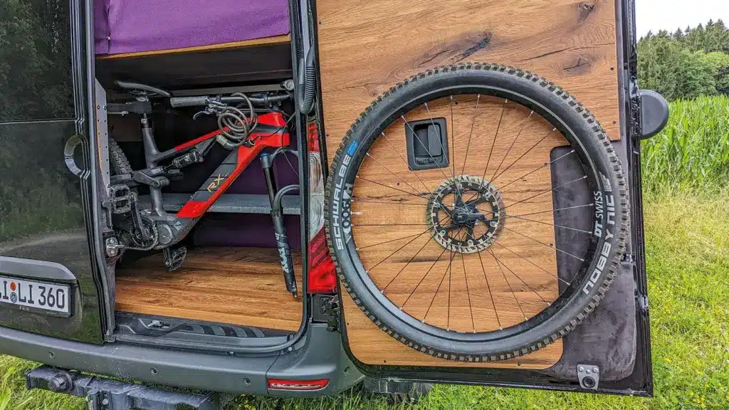 VanEssa Sprinter Fahrradhalter innliegend