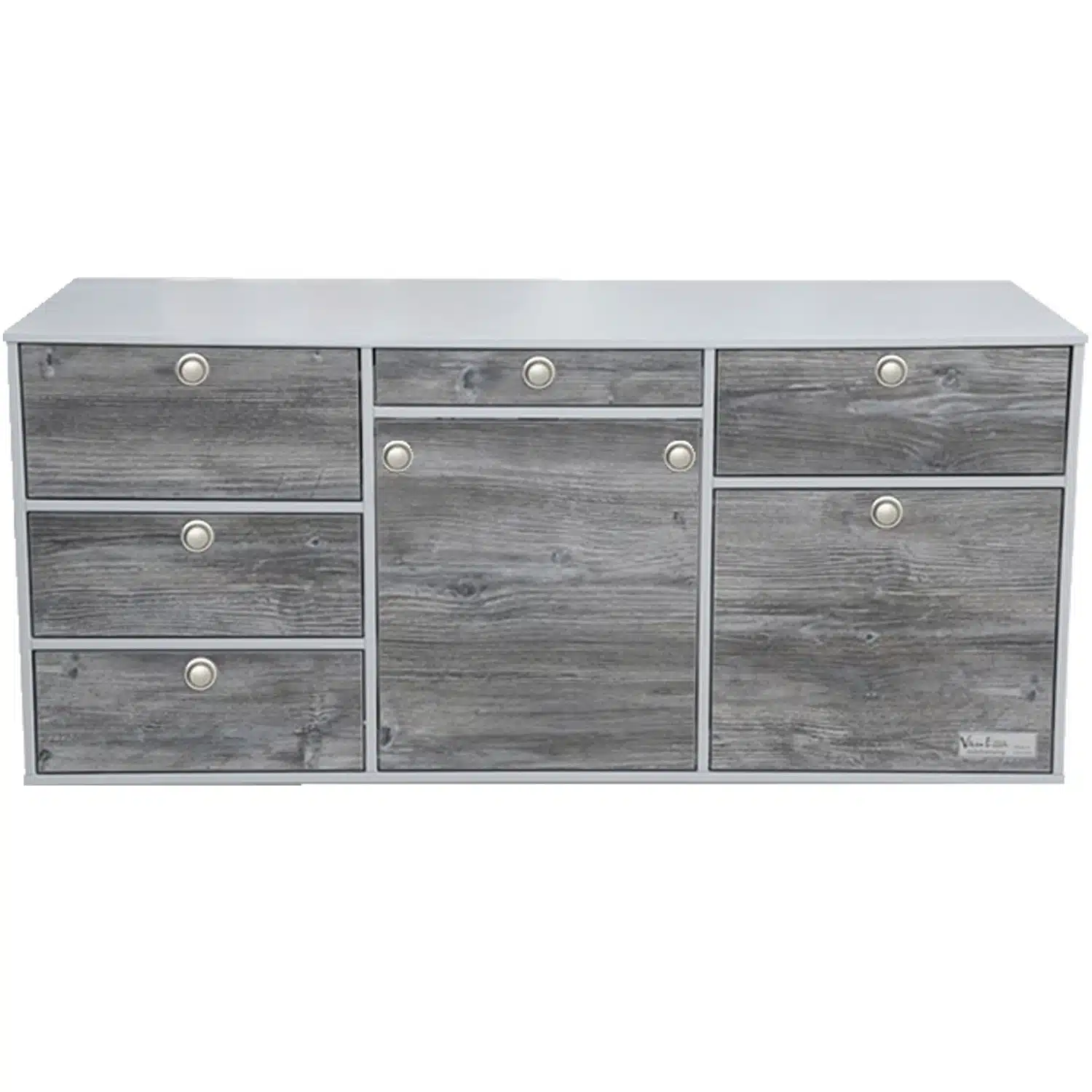 VanEssa rear kitchen for vans height 53 cm body silver decor Bulli