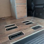 VW T6 Transporter Bodenplatte mit PVC und Sitzausschnitten