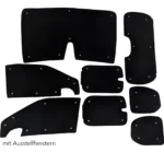 Verdunklung Black Berlingo 3, Rifter Komplettset mit Ausstellfenstern