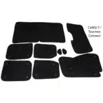 VanEssa thermal mats blackout Black Edition VW Caddy, Tourneo Connect complete set