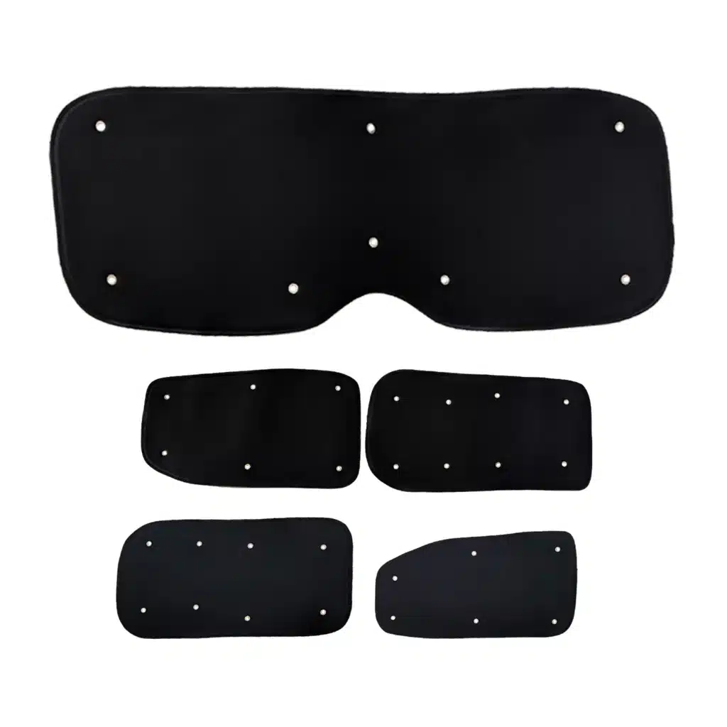 Thermo blackout Black Ford Tourneo Custom from 2024 set rear